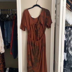 Midi Open-Back Dress